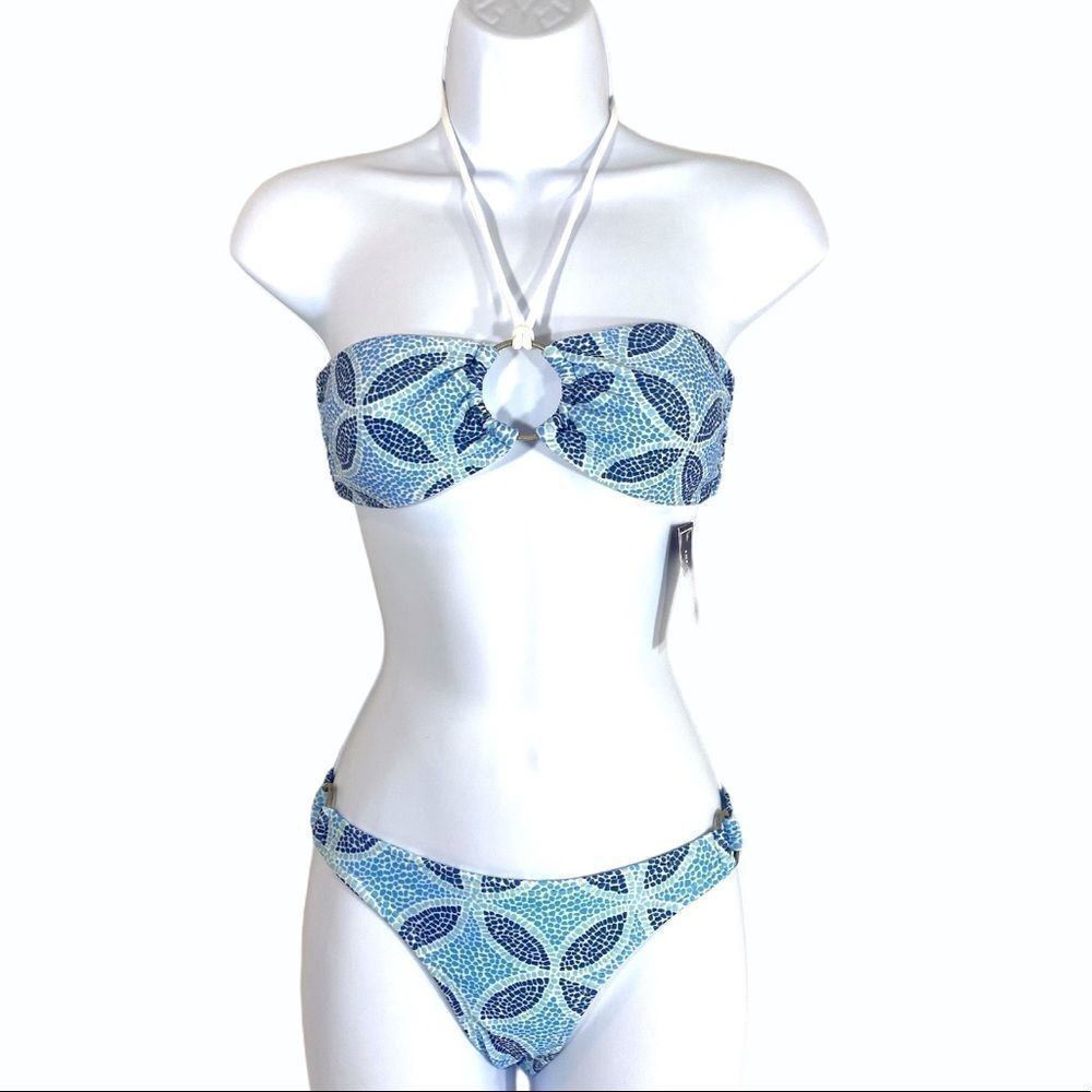 Island Company Mosaic Bandeau Ring Bikini - Picture 1 of 10